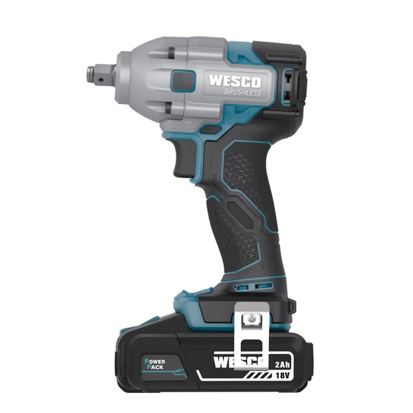 Chave de Impacto Wesco WS2407.1 a Bateria 18V Brushless 1/2" com Carregador e Bateria