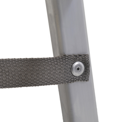 Escada Alumínio 3 Degraus 1,08m 120kg Prata e Vermelho Reisam