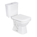 Kit Vaso Sanitário com Caixa Acoplada e Assento Branco Quadrado 3 e 6 litros Lirio Fiori