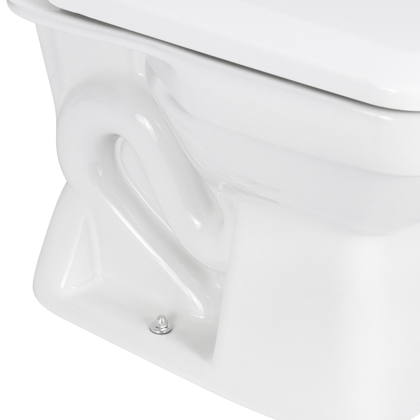 Kit Vaso Sanitário com Caixa Acoplada e Assento Branco Quadrado 3 e 6 litros Lirio Fiori