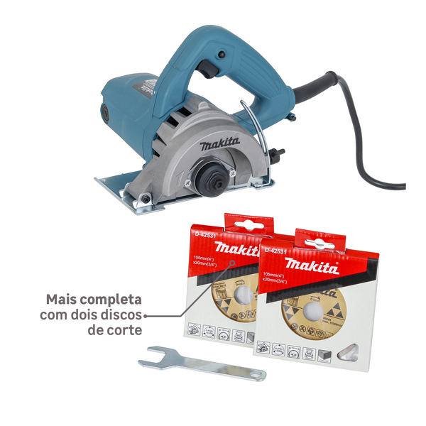 Serra Mármore Makita 4100 NH3ZX2 110mm 1300W 220V