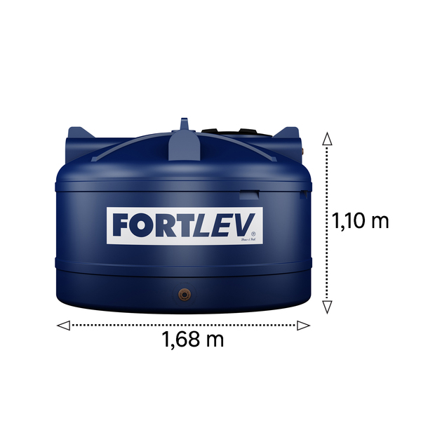 Tanque 2.000L em Polietileno Fortlev